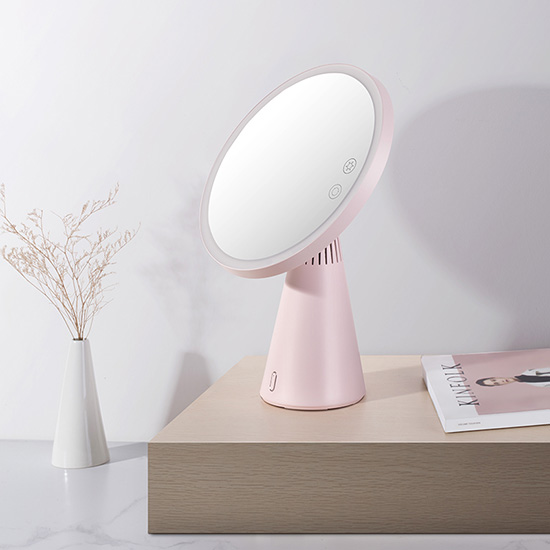 Moon Mirror - LED Desktop dan Lampu Meja Makeup dengan Speaker Bluetooh